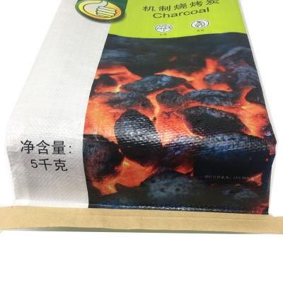 2kg 5kg PP Woven Bag for Hardwood Lump Charcoal Paper Bag Coal Briquette Packaging Bag with Handle