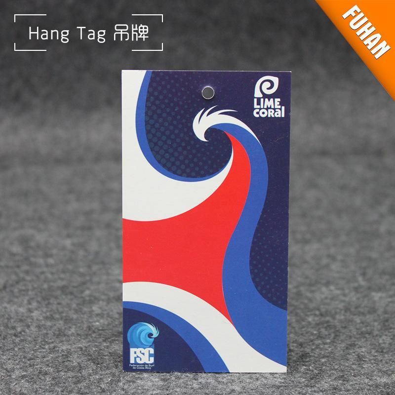 Manufacturer Custom Cmyk Printed Garment Hang Tag