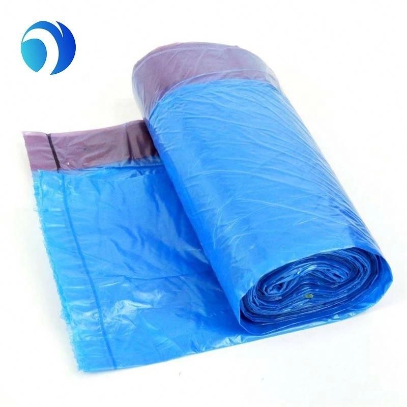 HDPE LDPE Biodegradable Garbage Bags Drawstring Rope Bag