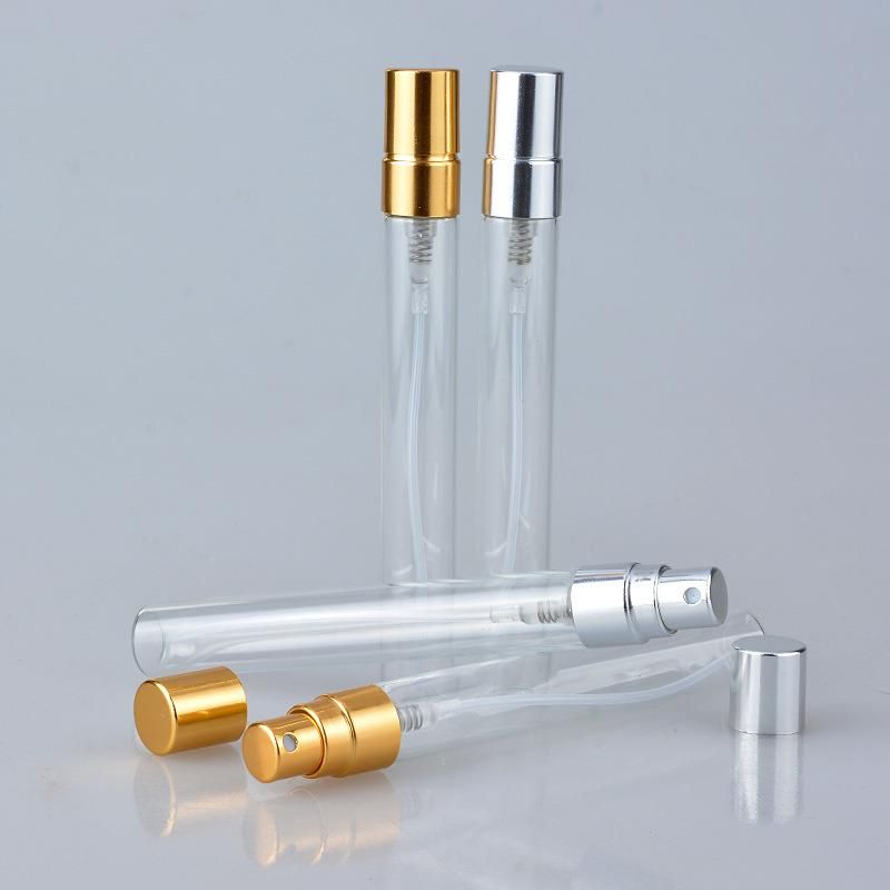 10ml Portable Glass Refillable Perfume Bottle with Aluminum Atomizer Empty Parfum Case for Traveler