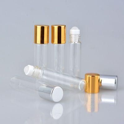 10 Ml Transparent Glass Roll on Perfume Bottle with Aluminum Cap