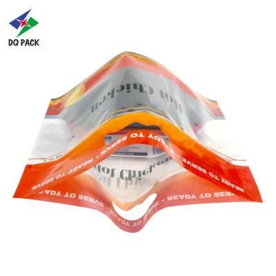 Dq Pack Custom Printed Mylar Bag Recyclable Customized Packaging Pouch Stand up Mylar Bag with Handle for Hot Chicken Packaging