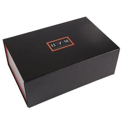 Custom Black Paper Magnetic Closure Packaging Gift Box