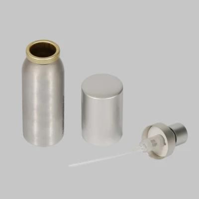 Empty Oral Spray Aluminum Can with Pump Valve and Cap for Pharmaceutical Products Packaging