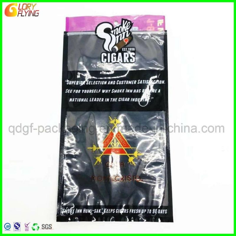 Packaging Bags for Packing Cigar/Plastic Bag with Zipper for Tobacco