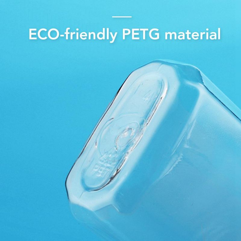 60ml Transparent Pet Plastic Clear Empty Hand Soap Gel Bottle (B007-1)