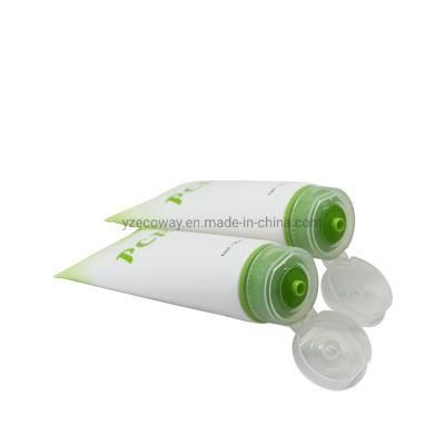 120ml Large Capacity 40%PCR+60%LDPE White Injection Head Vientiane Positioning Screw Cap Offset Printing Tube