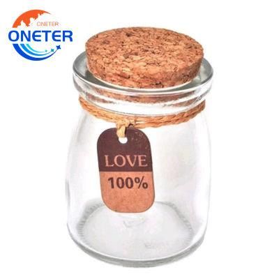 Wholesale Hot Sale Yogurt/Milk /Parfait / Pudding Cup Transparent Glass Jars with Various Food Safety Lids