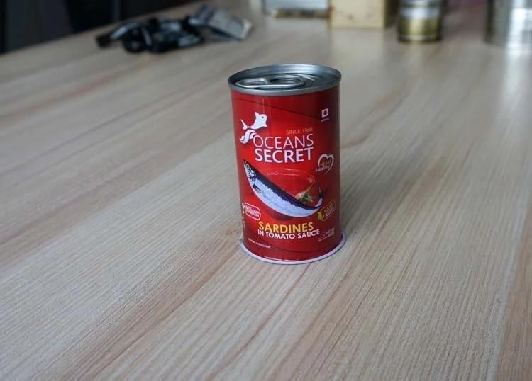 578# Small Round Tin Can for Sardines