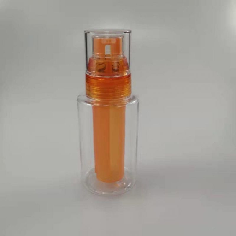 Custom Cylindrical Double Tube Bottle Mixed Emulsion Double Tube Plastic Bottle