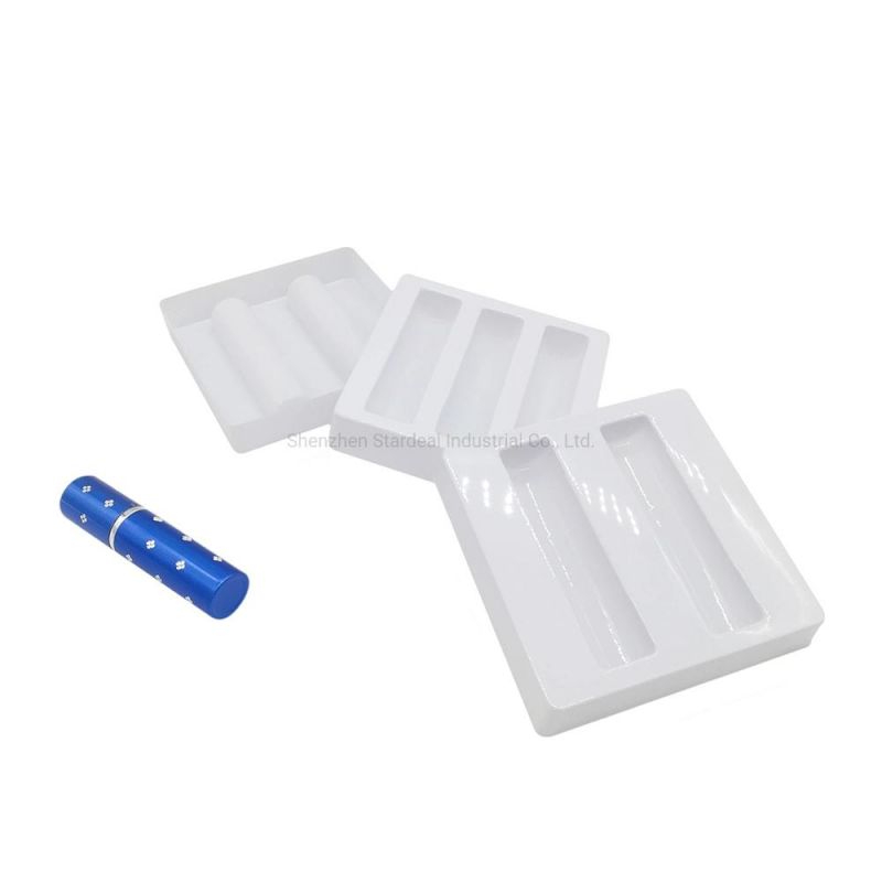 Thermoformed Plastic Flocking PVC Cosmetic Packaging Tray