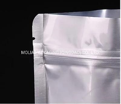 Pet/VMPET/PE Plastic Bags/Stand up Sealing Bags Food Grade with Zipper and Tear Notches/Clear Windows