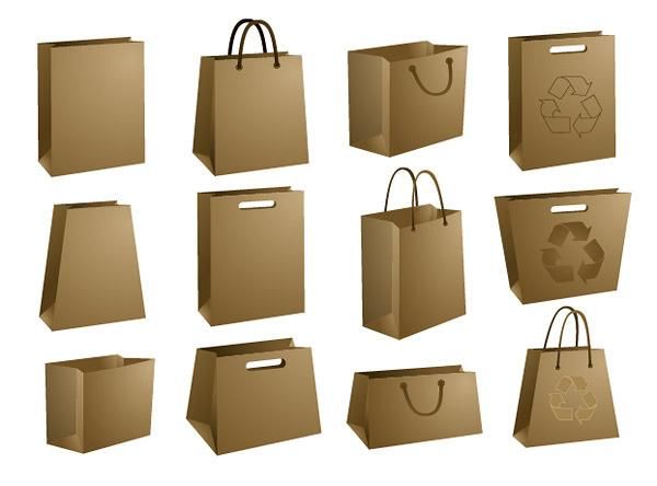 OEM Service Biodegradable Colorful/White Kraft Paper Bag