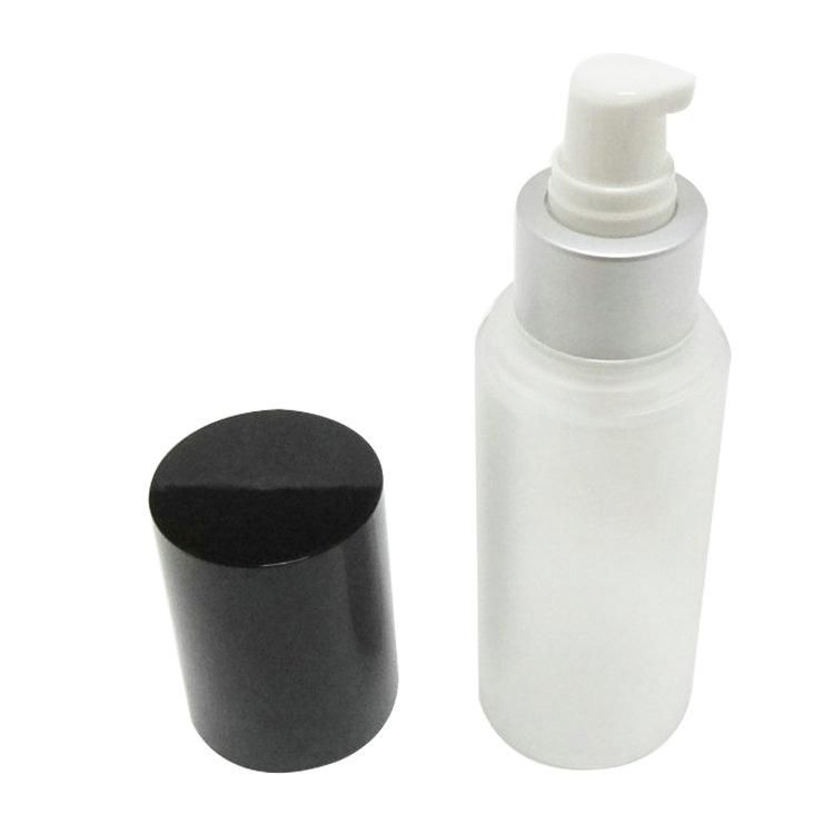 Black Pump Cap Cosmetic Matte Bottle for Skin Care