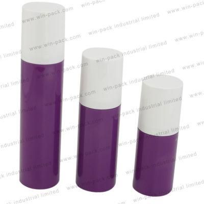 Custom Purple Color PP Airless Skin Care Lotion Bottle for 50ml 75ml 120ml