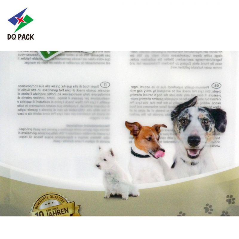 Customized Printing Pet Food Packaging Plastic Bag Zipper Bag