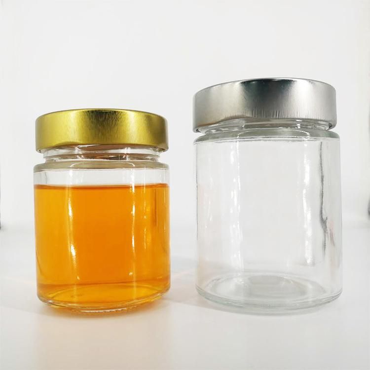 106ml 212ml 314ml 375ml 580ml Empty Ergo Food Grade Honey packaging Glass Jars with Deep Lids for Sauce Jam Canning Pickle