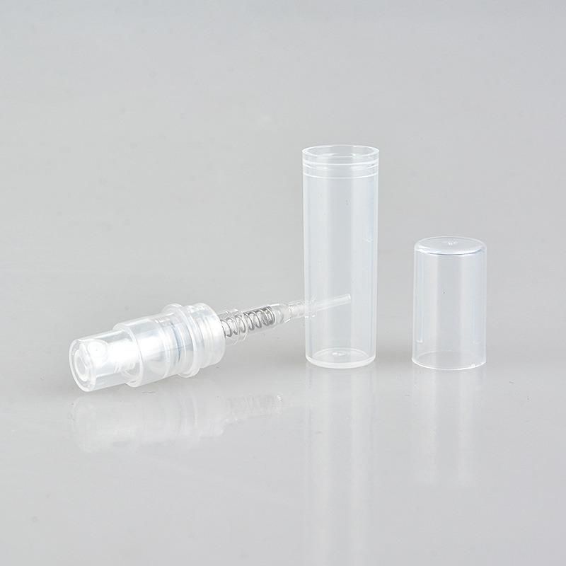 Wholesale Empty Clear Perfume Vial Crimp Sprayer Bottle 2ml Plastic Spray Bottle