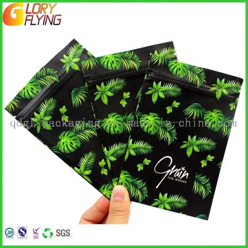 Custom Printing Biodegradable Top Ziplock Mylar Plastic Bag