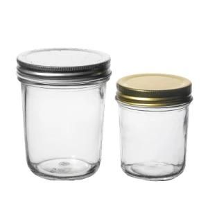 Low Price Portable Empty Clear Round Durable Glass Food Jar 100ml 250ml 500ml