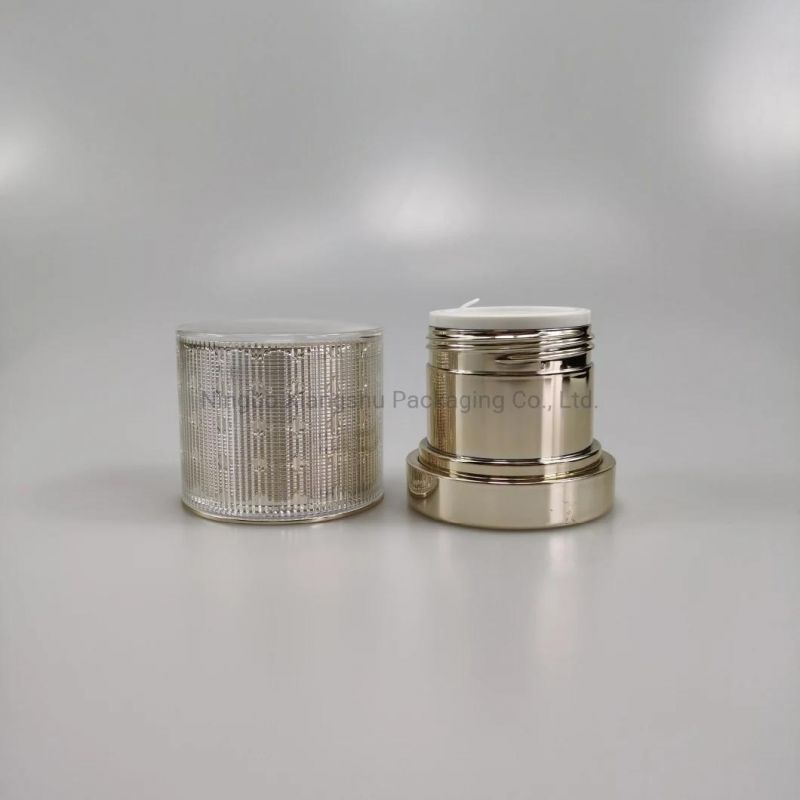 15g 30g 50g Top Sale Round Empty 10ml Cream Jar with Frosted Plastic Jar with Aluminum Lid