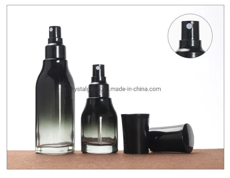 Empty Blank Gradient Color Cosmetic Bottle Set for Cream and Lotion