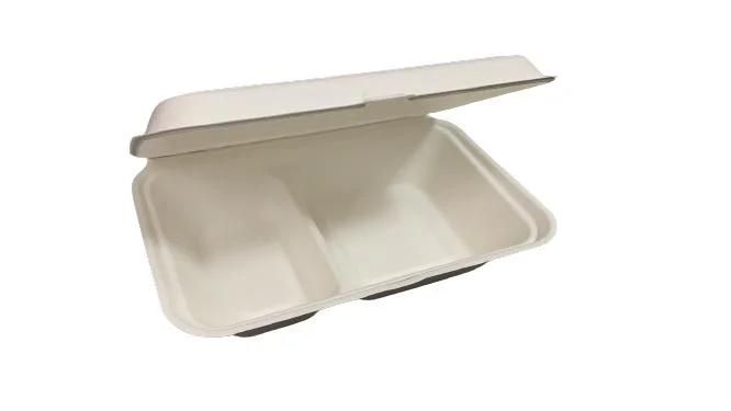 Sugarcane Bagasse Box Food Container to Go Tableware Biodegradable Tableware