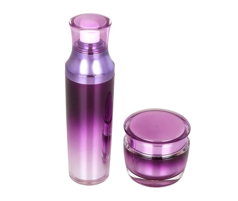 Manufacturer Price 120ml Luxury Cosmetic Square Plastic Acrylic Bottle for Cosmetic Packaging