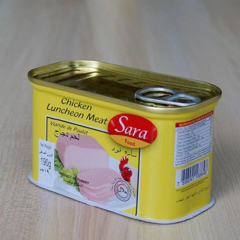 Manufacture Wholesale 198g Tin Box for Pork Luncheon Meat