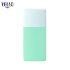 China Manufacturer Mini Cosmetic Packaging Green Square Matte Sunscreen Bottle 40ml Squeeze Bottle