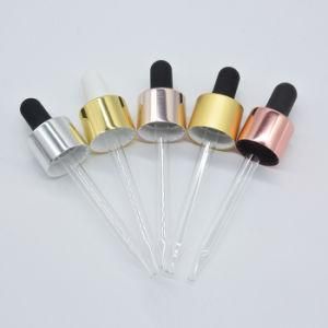 18/415 Silver Metal Dropper Cap for 20ml Cosmetic Essence