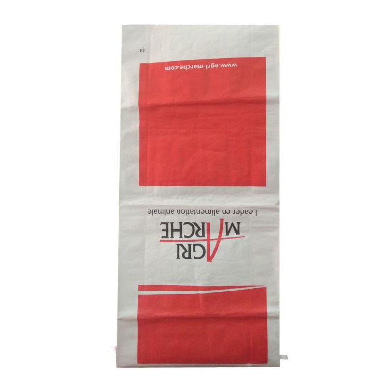 25kg 50kg Paper Laminated Coated Packaging Feed White PP Woven Bag SGS CE FDA Factory