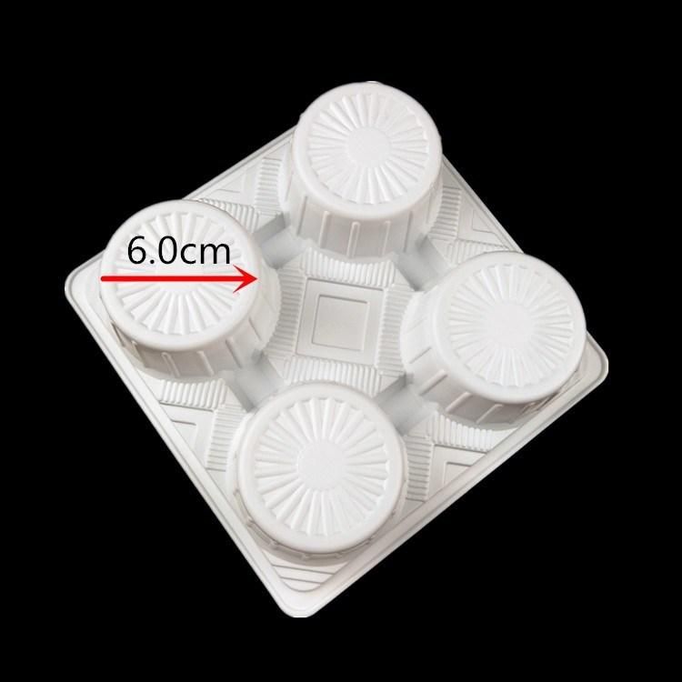 2 Compartment Disposable Plastic Coffee Cup Holder Insert Base Tray