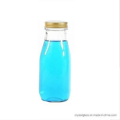 Glass Milk Bottle Bulk 330ml with Screw Lids