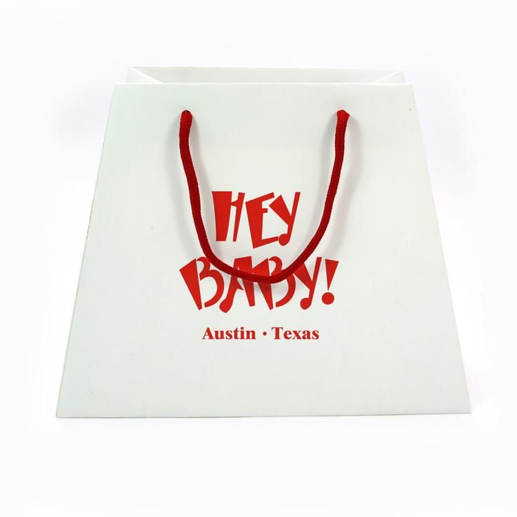 Special Shape Custom Design Logo Printed Coated Paper Shopping Bag