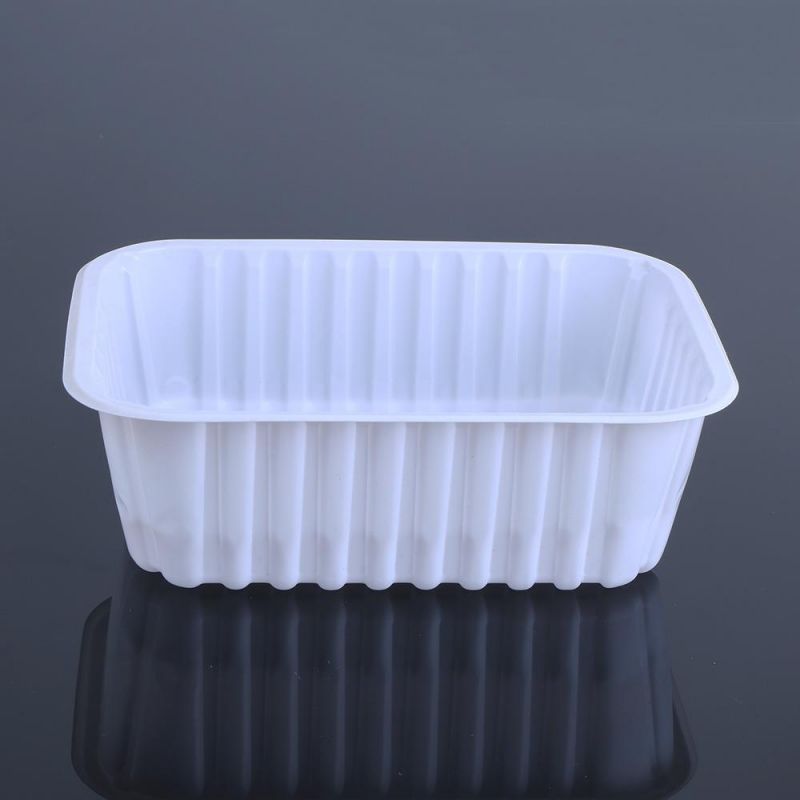 Chinese Manufacturers Stackabl Long Clear Plastic Disposable Vegetable Food Tray