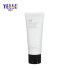 Custom Made Plastic LDPE White Cosmetic Face Cleansing Tube with Black Lid