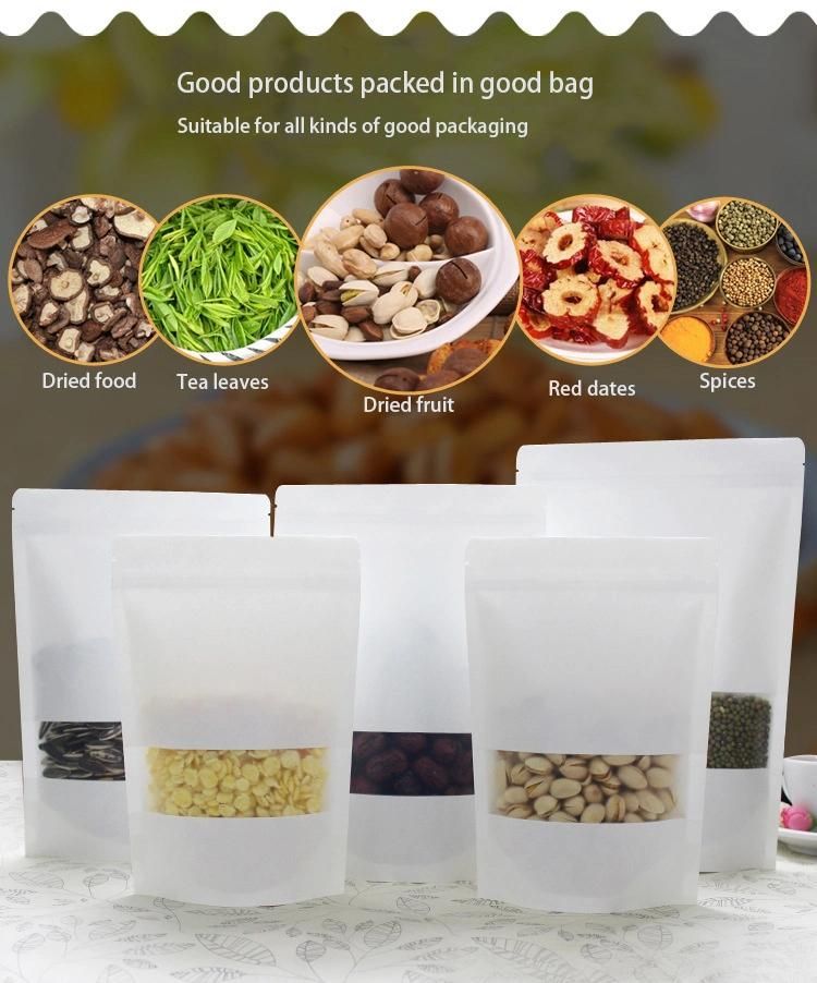 China Wholesale Stand up Pouches Powder Packaging Moringa Food Storage Paper Bags