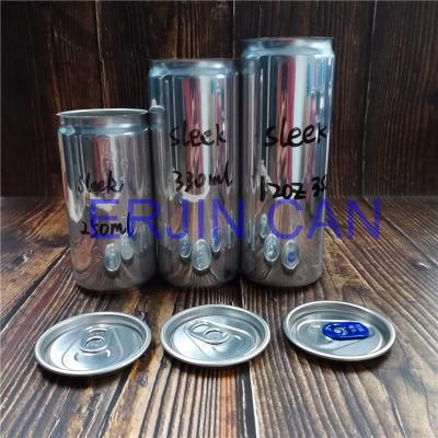 China Aluminum Can Sleek Slick Fit Slim Stubby Standard 250ml 8.3oz 8.4oz 12oz 355ml Can for Energy Drink