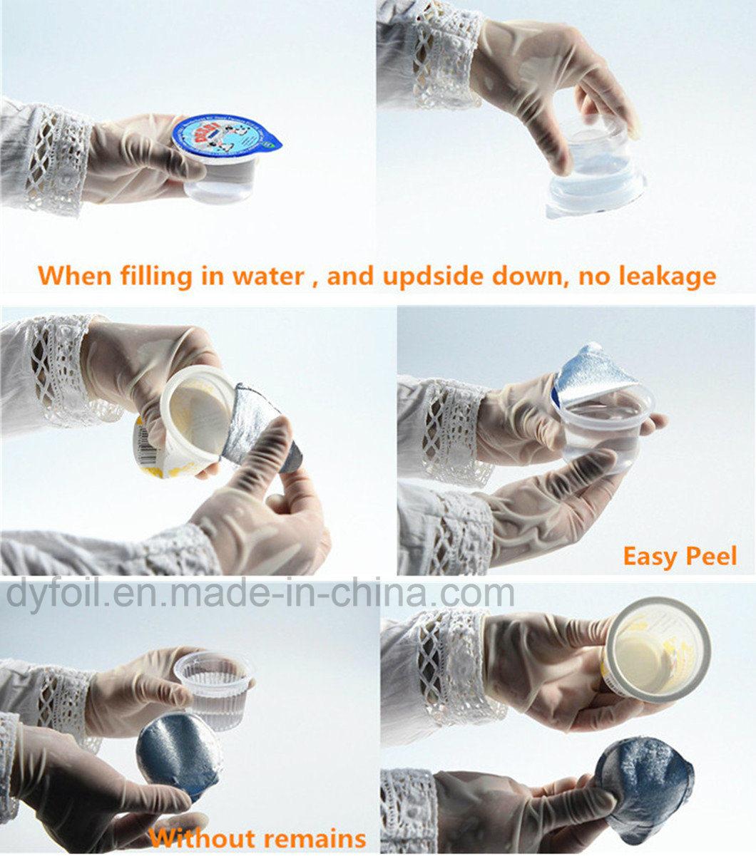 Food Grade Aluminum Foil Lids for PP Yogurt Cups