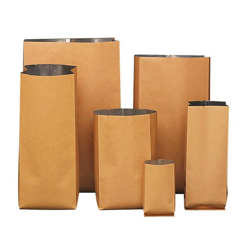 Three Side Heat Sealed Aluminum Foil Paper Bag with Tear Notch