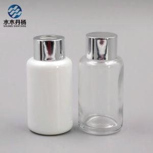 50ml Cylinder White Painted Wooden Cap Reed Diffuser Bottle for Sale