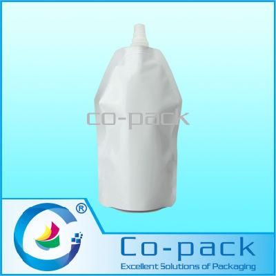 No Printed Color Stand up Liquid Bag with Spout