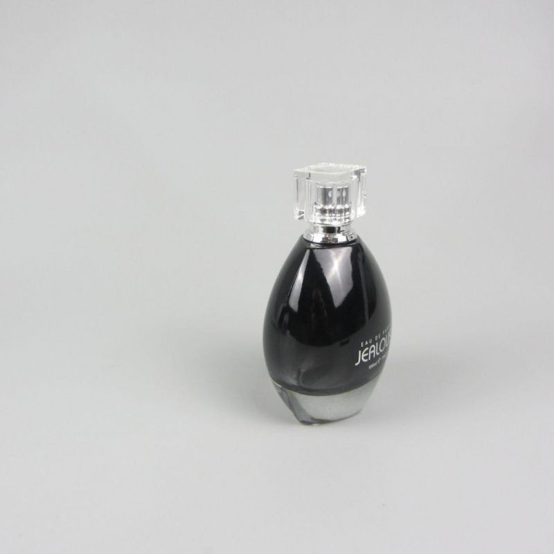 Black Colored China Vintage Refillable Glass Spray Perfume Bottle