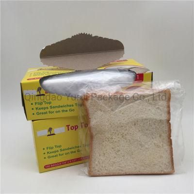 LDPE Clear Fold Flip up Top Fold Sandwich Bag