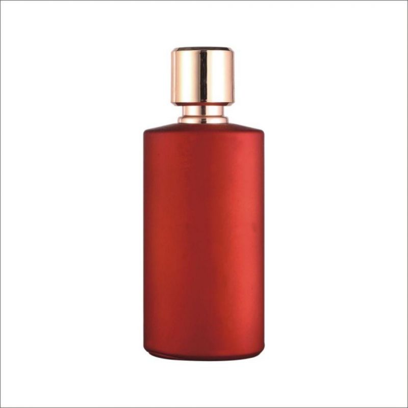 50ml Perfume Bottle Glass Bottle Surface Leather Texture Can Be Customized Color and Logo