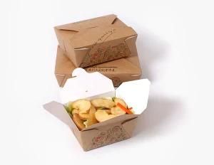 Environmentally Friendly and Degradable Kraft Paper Food Lunch Packaging Box