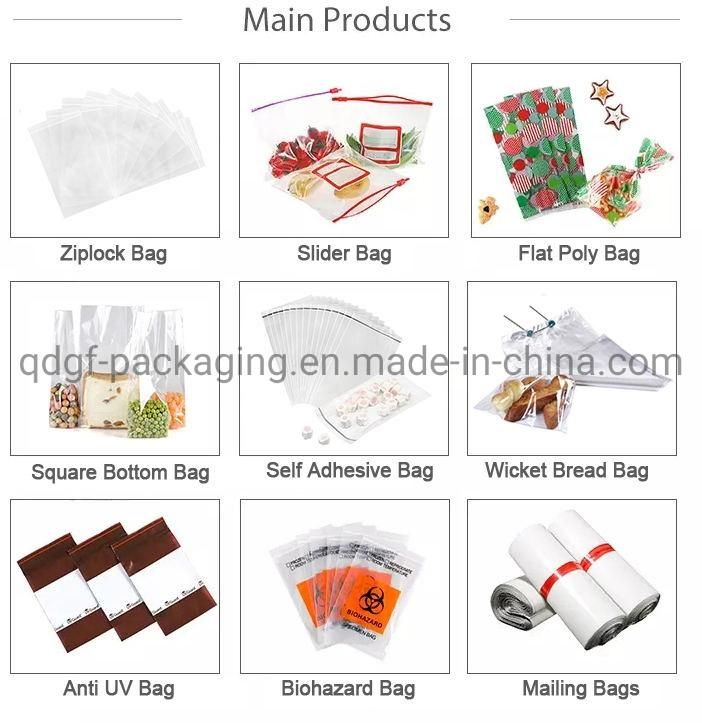 Plastic LDPE Zip Lock Bag/ Colored Slider Zipper Food Packaging Bags/Food Keeping Fresh Fruits Vegetable Pouch