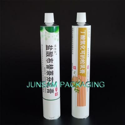 Hair Coloring Tube Aluminium Empty Packaging Max 6 Colors Offset Printing