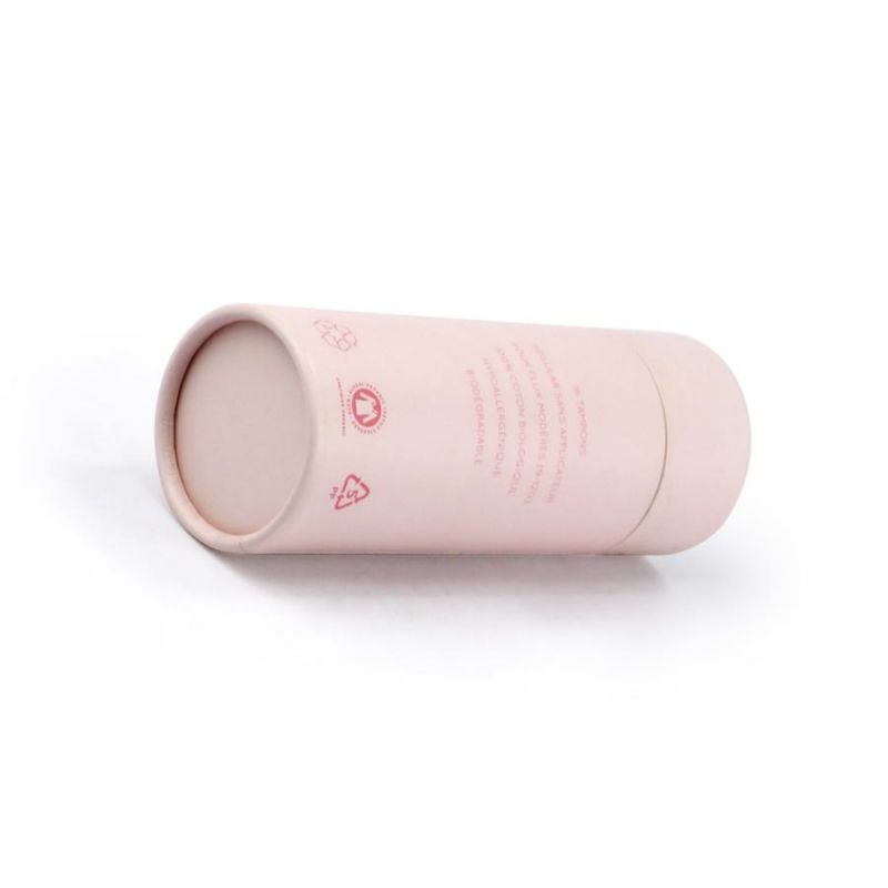 Custom 123*47mm Lovely Pink Color Tube Box